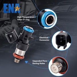 ENA 4 Holes Fuel Injectors Compatible with Jeep Cherokee 3.2L 6 Cylinder 2014 2015 2016 2017 Replacement for FJ1267 4627794AA 0280158313 Set of 6