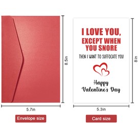 SuperShunhu Rude Valentines Card for Him Her, Husband Valentines Card, Naughty Valentines Card for Boyfriend Girlfriend Husband Wife, Funny Valentines Gifts for Men Woman
