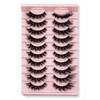 10 Pairs Pack of 5D Wispy Mink Eyelashes - Cat