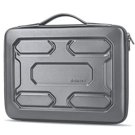 DOMISO 15.6 inch Laptop Sleeve with Handle Shockproof Waterproof EVA Protective Case for 15.6" Yoga 720 IdeaPad 310 320 ThinkPad T570/Legion 5 Gen 6/HP Envy 15/15.6" Notebooks, Dark Grey