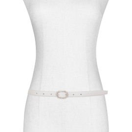 Vince Womens .8 Inch Stitched Fe Glazed Lizard Belt, Fashion Accessory for Everyday Wear, HORCHATA, L