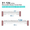 Tension Shower Curtain, Spring Shower Tension Curtain Rod, Closet Rod,