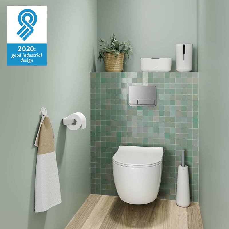 Tiger Tess, Toilet roll holder without cover, White, 81x145x45mm