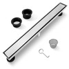Zenomize Linear Shower Drain 24 Inch, Brushed Floor Drain with