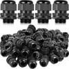 200 Pcs 1/2" NPT Black Nylon Cable Gland, Waterproof IP68