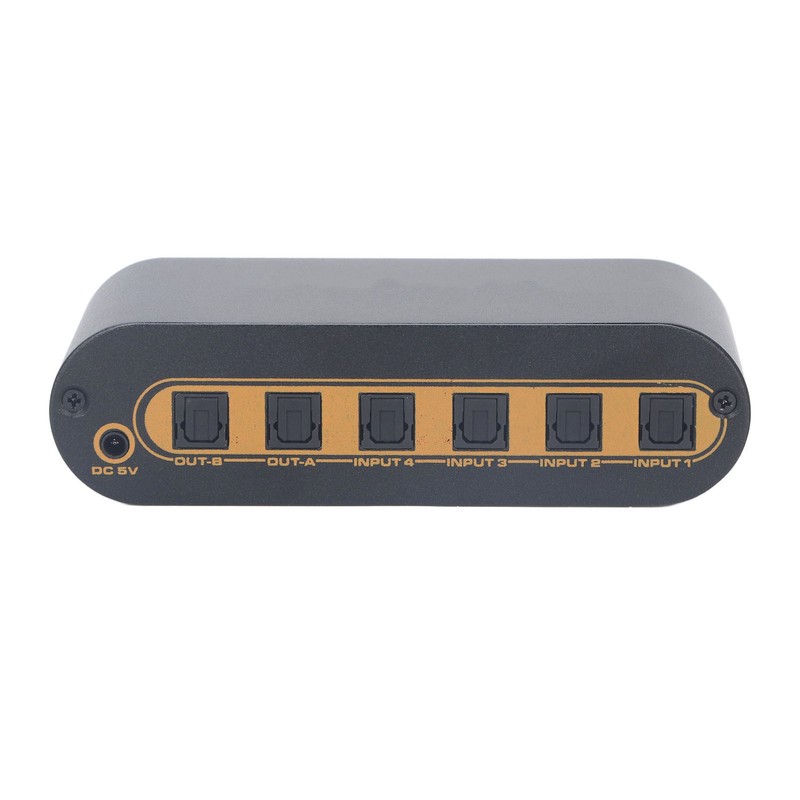 SPDIF Digital Optical Sound 4x2 Switcher 4 in 2 Out