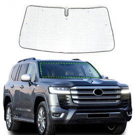 Parasol para parabrisas Toyota Land Cruiser Prado FJ150, parasol plegable para ventana delantera, visera de protección solar automática bloquea los rayos UV y mantiene el vehículo fresco, 1 unidad