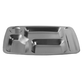 Stainless Steel Thali Dinner Plate with 5 Compartments