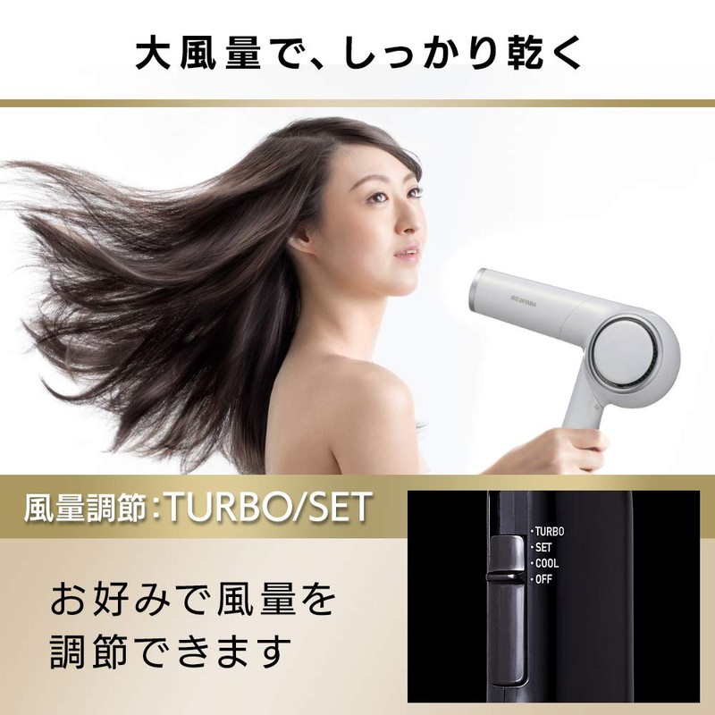 Iris Ohyama HDR-E1-P Moisture Ion Dryer, Negative Ion, Large Airflow,