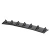 3 Pcs Chassis Deflector Universal Black Rear Lip Shark Fin