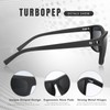 TURBOPEP Square Polarized Sunglasses for Men and Women Lightweight Frame