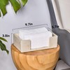 Natural Travertine Textures Bathroom Napkin Holder, Countertop Paper Towel Dispenser