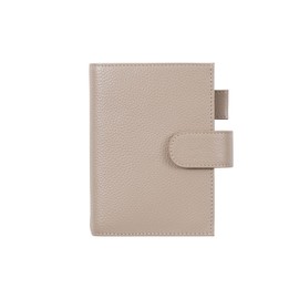 Moterm Leather Cover for Moleskine Pocket - Fits Moleskine Pocket Daily/Weekly Planner and Moleskine Pocket Classic, with Pen Loop, Card Slots and Back Pocket (Pebbled-Taupe)