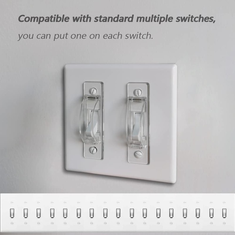 Light Switch Cover, ILIVABLE Child Proof Light Switch Guard Protects