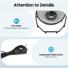 JUOPTGJ Solar Power Camping Fan with Lights, Solar Power Panel