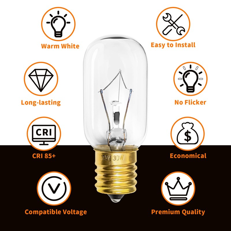 Belleone Light Bulb Fits for LG Microwave Oven - Compatible