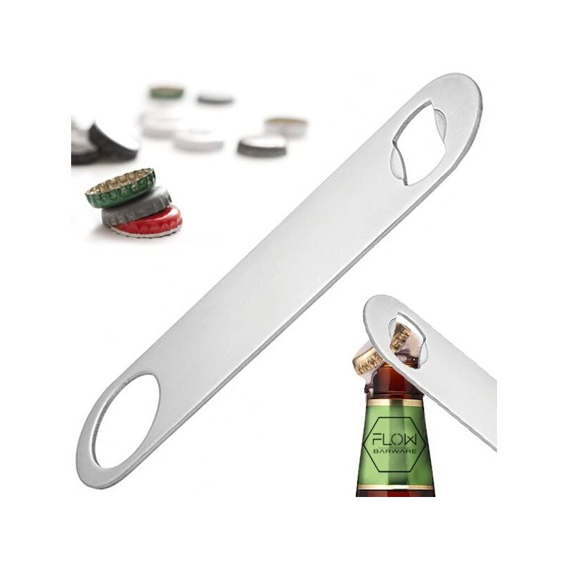 FLOW Barware Bar Blade, 18cm Steel Bottle Opener | Heavy