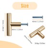 XINGYATU 20 PCS T Bar Handle, Gold Cabinet Door Wardrobe