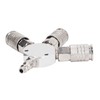3 Way Air Splitter 1/4 Inch NPT Male Thread 3