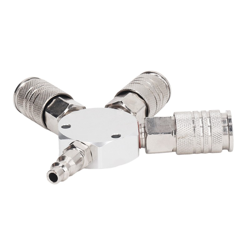 3 Way Air Splitter 1/4 Inch NPT Male Thread 3