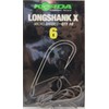 Korda Longshank X Carp Hooks, Size 10, Barbed, Long Shank