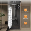 U Shaped Shower Curtain Rod Adjustable Stainless Steel U Shape