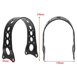 AQIMY Aluminum Front Fork Brace Fender Bracket for Harley Sportster 883/1200 XL Models, Matte Black