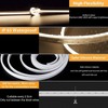 Lamomo LED Neon Lights, 12V Neutral White Dimmable LED Strip