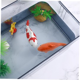 YARNOW Set of 2 Floating Ceramic Fish for Pond Decoration and Aquarium, Decorative Fish Figures for Garden, Bathtub and Mini Pond