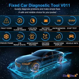 SinoTrack OBD2 Scanner Bluetooth Enhanced Wireless Car Code Readers for Android & iOS Auto Diagnostic Scan Tool Car with Performance Voltage Test Check Engine Light Exclusive APP Bluetooth 5.4