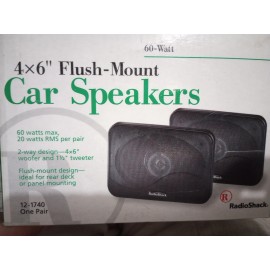 RadioShack Radio Shack 4×6 " Car Speakers One Pair 60 Watt 12-1740 NEW