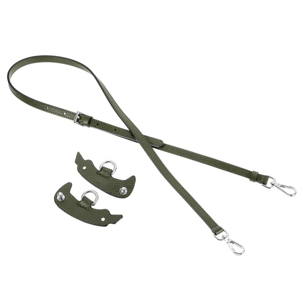 sourcing map sourcing map Genuine Leather Bag Strap Replacement Adjustable