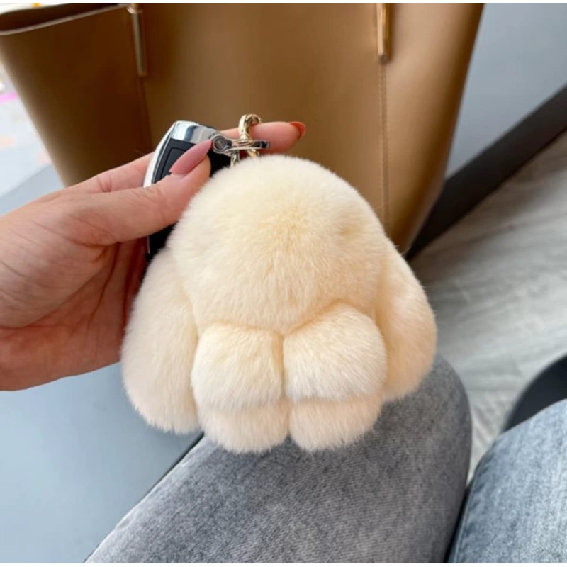 Soft Fluffy Rabbit Keyring Cute Plush Rabbit Key Ring Plush