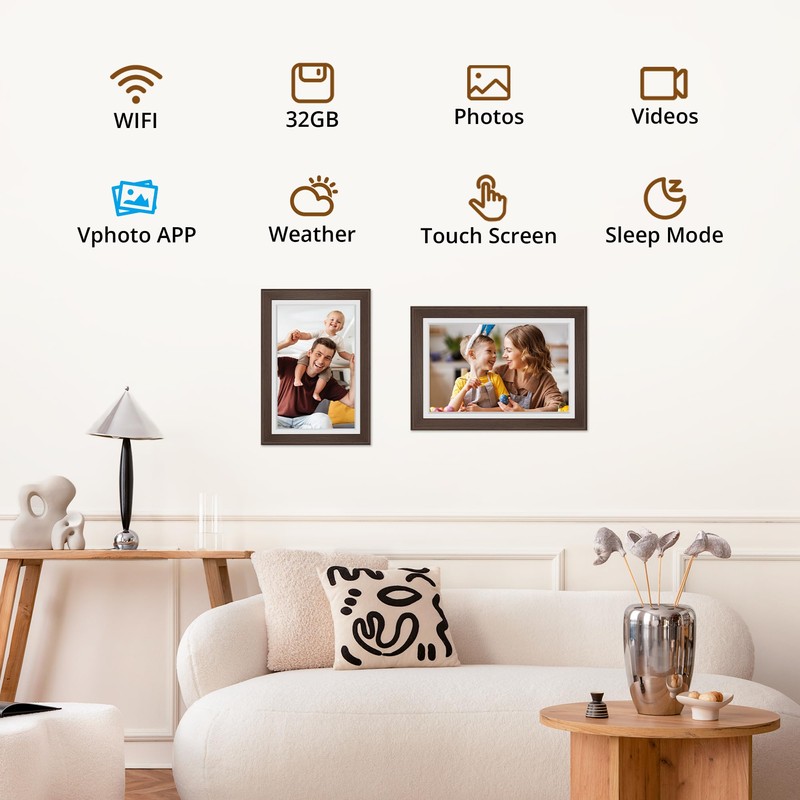 Dragon Touch Digital Picture Frame WiFi 10 inch IPS Touch