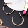 Hoop Earrings For Women Statement Acrylic Open Hoop Earrings Bohemia