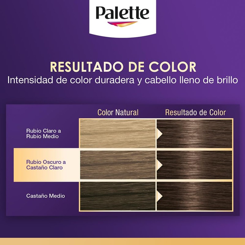 Palette Tinte para cabello color creme, castano claro 5-0