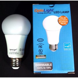 OptoLight LED Dimmable Light Bulb 800 Lumens 10 Watt=60 Watt 3000K SAVES MONEY & ENERGY