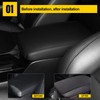 AOMSAZTO Black Center Console Armrest Cover for Honda Accord Crosstour