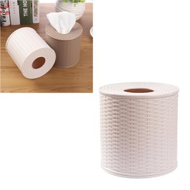 VOSAREA 3pcs Box Tissue Cover Round Tissue Storage Tissues Paper Container Round Tissue Holder Toilet Tissue Dispenser Toilet Paper Dispenser Tissue Paper Holder Tissue Container