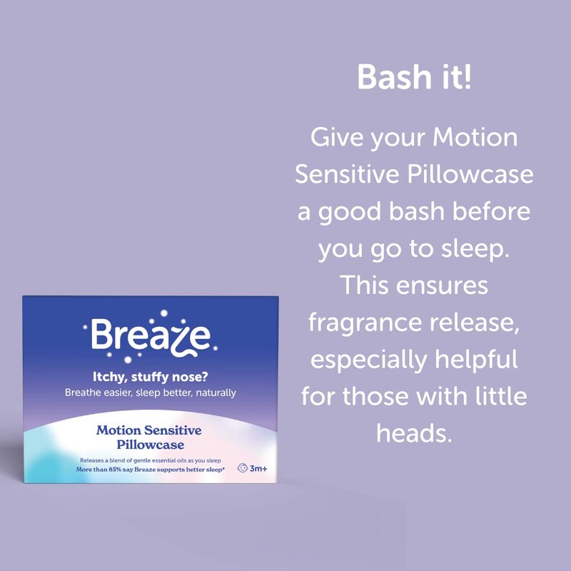 Breaze Natural Hayfever and Allergy Support, Motion Sensitive Pillowcases (Total