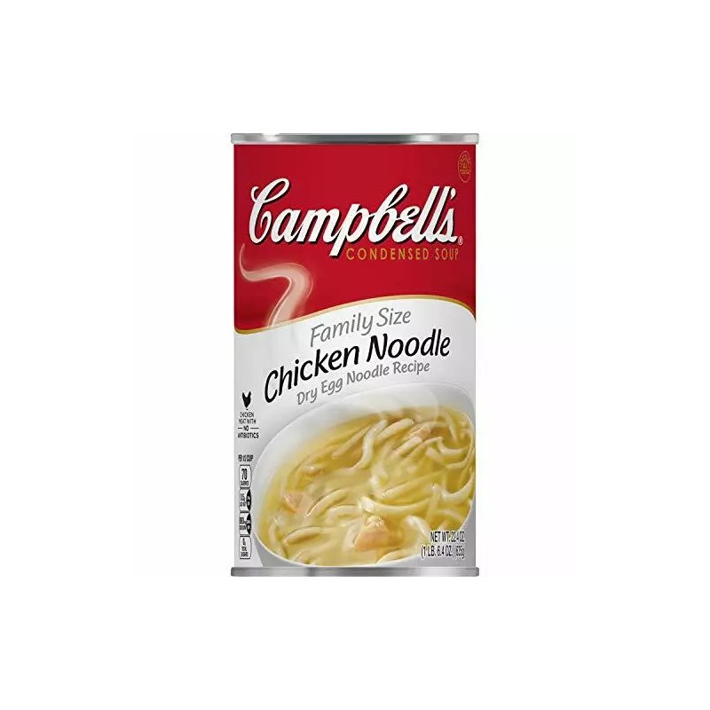 Campbell's Condensed Family Size Chicken Noodle Soup, 22.4 Ounce