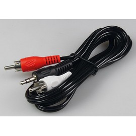 Audio-Kabel Cinch/Klinke, 1,5m, 2x Cinch / 1x Klinkenstecker, stereo