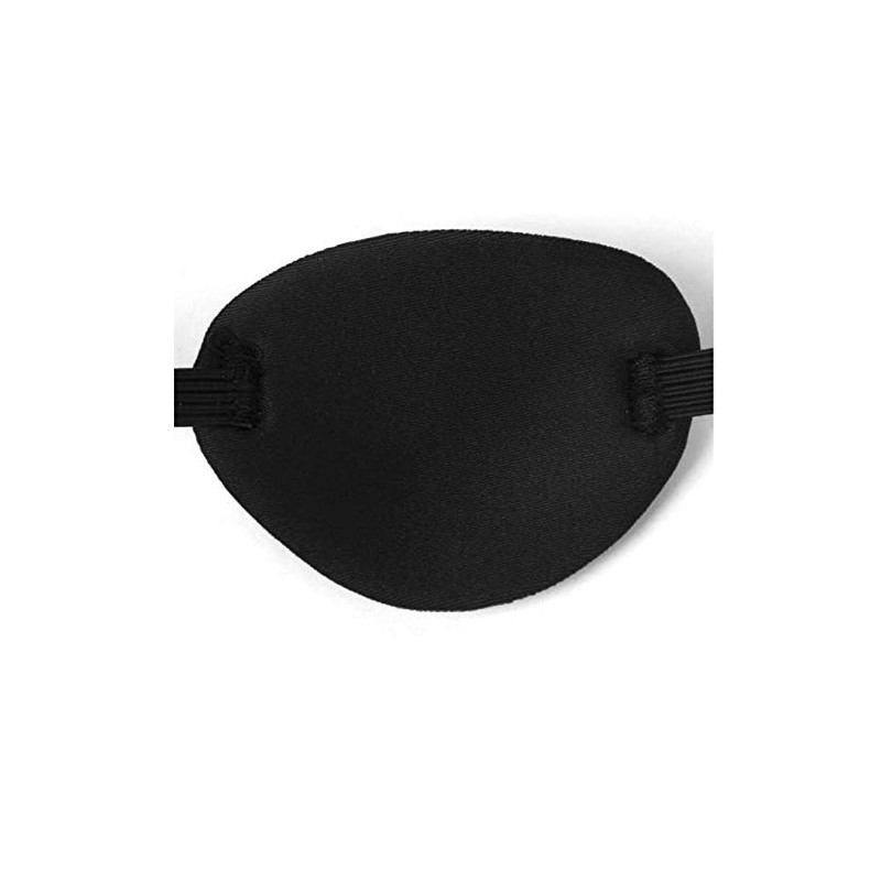 LASSUM Adults Kids Black Eyepatch,Comfortable Eye Patch Strabismus Adjustable Eye