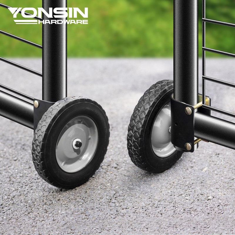 YONSIN 8" Heavy Duty Gate Wheel Caster For Metal Tube