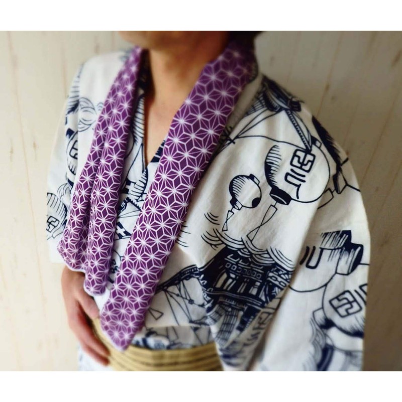 Maruwa Boeki Koedo Cool Towel, Seikai Wave, Size: Approx. W7.9