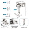 Handship 2Pcs 360° Rotatable Wall Hooks for Hanging, Stainless Steel