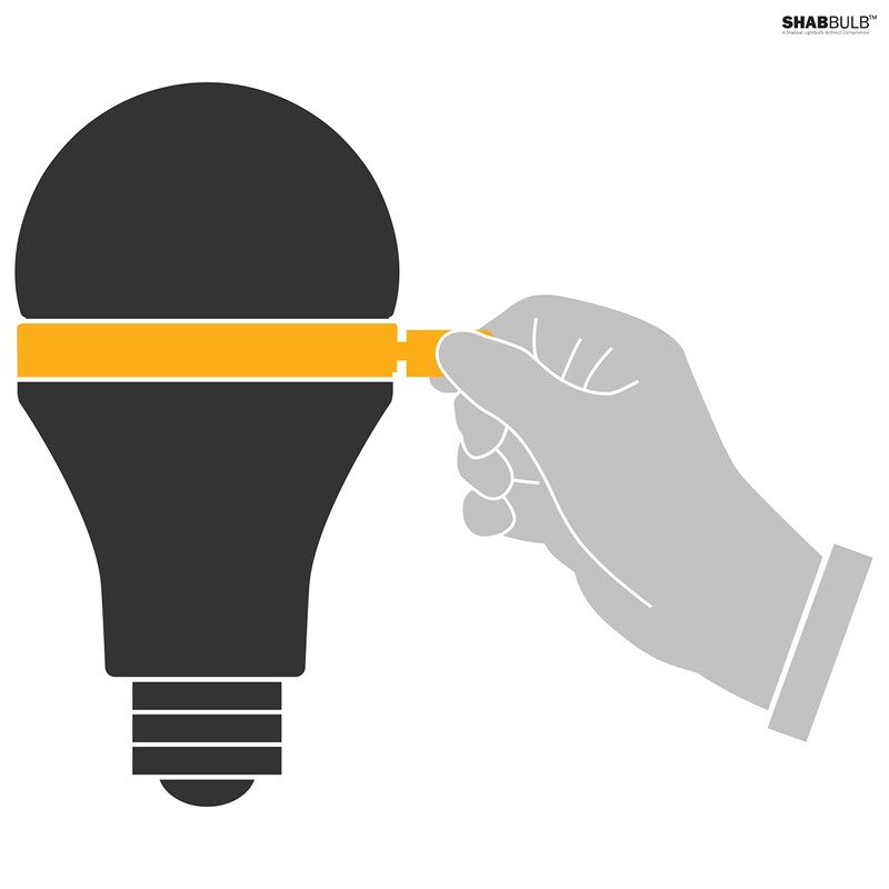 Sunlite ShabBulb, Shabbat Permissible LED Light Bulb, 7 Watt (40