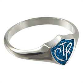 Ringmasters Blue Sparkle CTR LDS CTR Ring Choose the Right Faith Ring | Keepsake LDS Jewelry