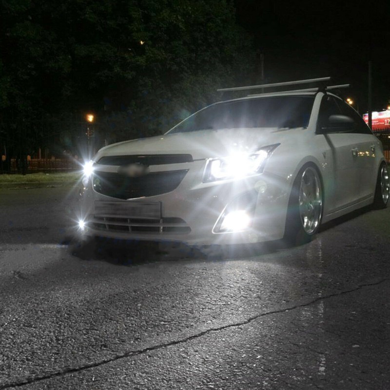 HMCYCI Pair Bumper LED Fogs Driving Lamps 6000K White For