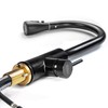 Aquo Matte Black Brass One-Handle High Arc Pulldown Kitchen Faucet